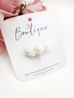 Hair clip mini pompom - comprar online