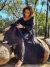 Vestido longo Marrom Escuro Tecido Musseline - Alcione - loja online