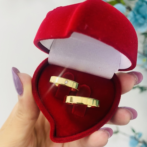 Par de Alianças Ponto Luz