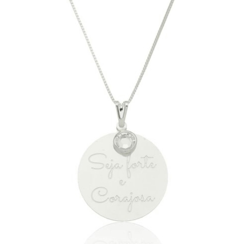 Colar Seja Forte e Corajosa