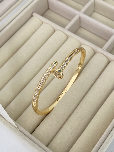 Bracelete Prego Cravejado