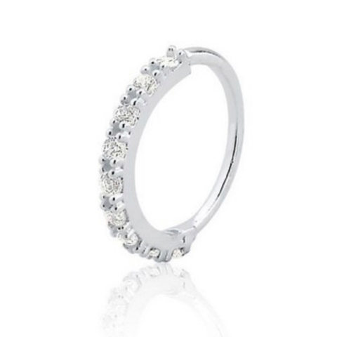 Piercing Cravejado Torção 925