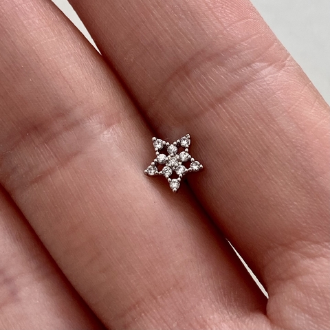 Piercing Estrela Aço