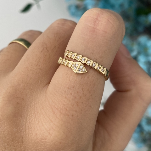 Anel Inspiração Cobra Regulável