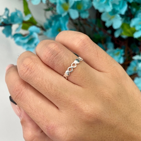 Anel Coração Infinito 925