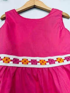 VESTIDO PINK DET. TRICÔ na internet
