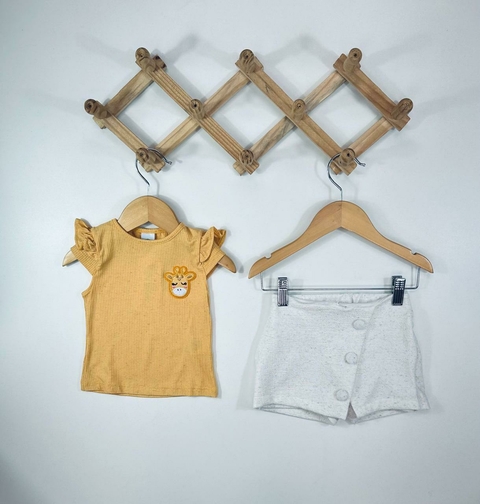 CONJ. GIRAFA AMARELO SHORT SAIA - comprar online