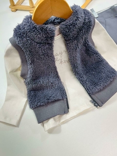 CONJ. COLETE CINZA FEMININO - Mini Look