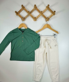 CONJ. VERDE CALÇA TECIDO - comprar online
