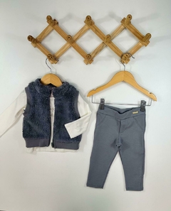 CONJ. COLETE CINZA FEMININO - comprar online