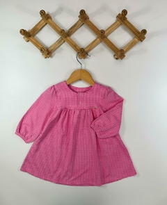 VESTIDO XADREZ ROSA - Mini Look