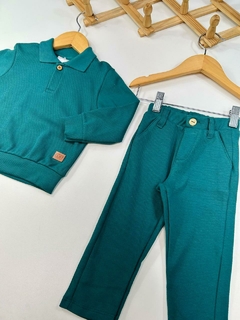CONJUNTO TEXT. GOLA POLO