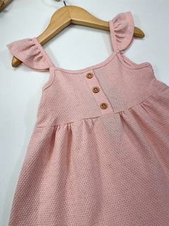 Imagem do VESTIDO TEXT. C. LINHO MANG BABADOS