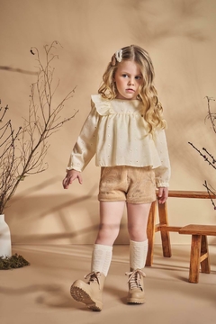 CONJ. BATA TECIDO BORDADO - comprar online