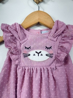 ROMPER GATINHO ROSA - Mini Look
