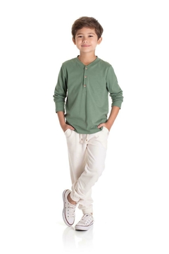 CONJ. VERDE CALÇA TECIDO - loja online