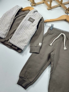 CONJ. COLETE MASCULINO VELUDO - Mini Look