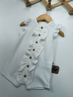 ROMPER BRANCO TEXTURIZADO - loja online