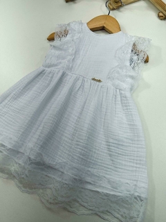 VESTIDO BRANCO GAZE - Mini Look