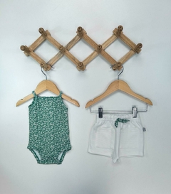 CONJ. FLORIDO VERDE ALCINHA - comprar online