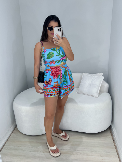 Conjunto de Short Estampado