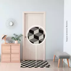 Tapete Cotton Estampa Muro 3D Cinza Escuro 0,60 X 0,45 - Soul de Casa - Loja de Decoração e Utilidades Domésticas