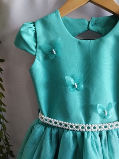 Vestido infantil verde claro - loja online