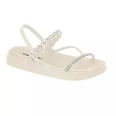 Sandália Moleca 5499.106 (34-39) Branco Off Cristal