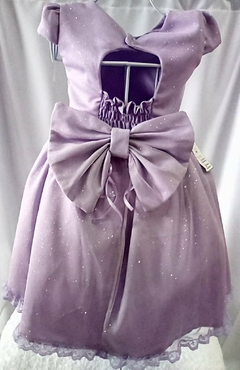 Vestido tule glitter lilás - Ateliê Danyela