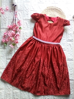 Vestido infantil vermelho - loja online