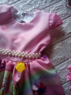 Imagem do Vestido Galinha Pintadinha rosa