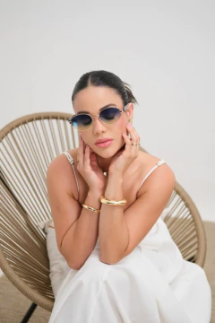 ÓCULOS DE SOL MIAMI DOURADO