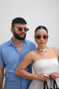 ÓCULOS DE SOL MIAMI DOURADO