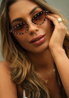ÓCULOS DE SOL FIERCE DOURADO - comprar online
