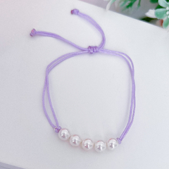Pulseira Cordinha Lilás Pérola - comprar online