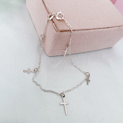 Pulseira 5 Cruz Penduradas - comprar online