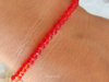 PULSERA CRISTAL ROJO 18CM