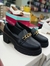 Mocassim Tratorado Oxford feminino Blogueira Preto