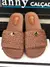 Sandalia Papete Flatform Palha Ráfia Natural Nanny Shoes - NANNY CALÇADOS 