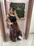 Blusa Canelada Nula Manga Nozinho Preta