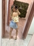 Cropped Lastex Ciganinha Floral Amarelo na internet