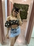 Cropped Lastex Ciganinha Floral Preto - comprar online