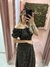 Vestido Boneca Floral Preto - Sandy Modas