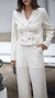 BLAZER RISCA DE GIZ PÉROLA - comprar online