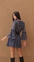 VESTIDO BABADO RENDA FRANCESA -  Manga Rosa
