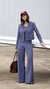 BLAZER CURTO RISCA DE GIZ AZUL - comprar online