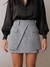 Short Saia Envelope Risca De Giz Cinza na internet