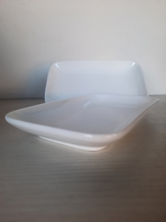 Plato 20x10 porcelana blanca en internet