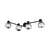 LAMPARA DECORATIVA LINEAL DE SOBREPONER COLOR NEGRO CON 4 ESFERAS CIRCULARES PARA 4 FOCOS BASE E12, PHILCO en internet