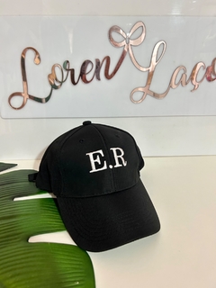 Boné preto personalizado